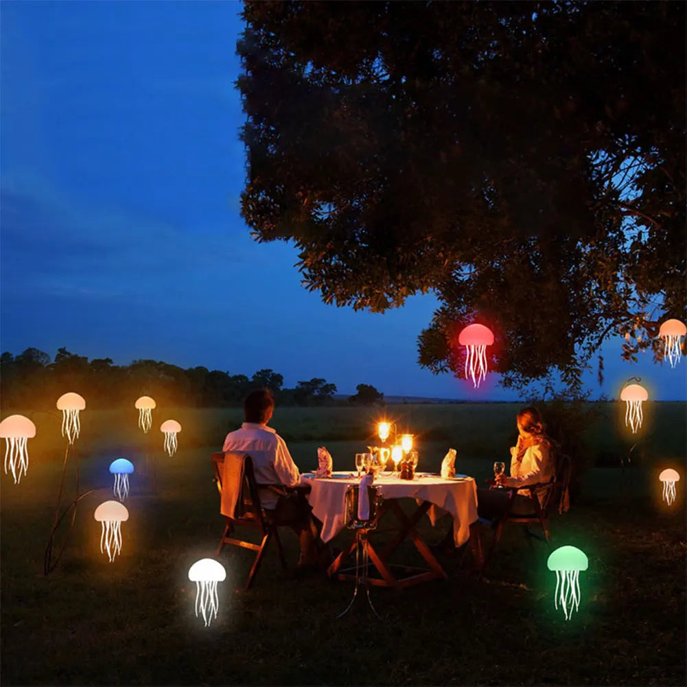 Dynamic Jellyfish Night Light Voice Control RGB Color Changing