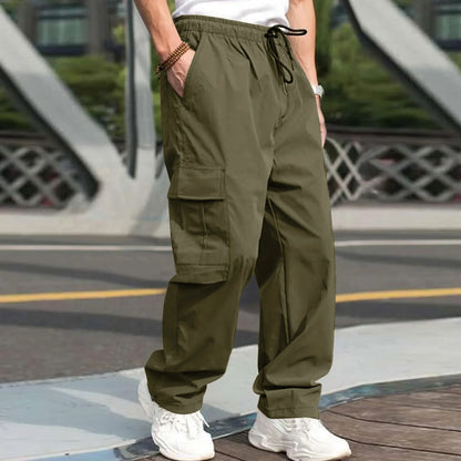 Autumn new multi pocket workwear pants