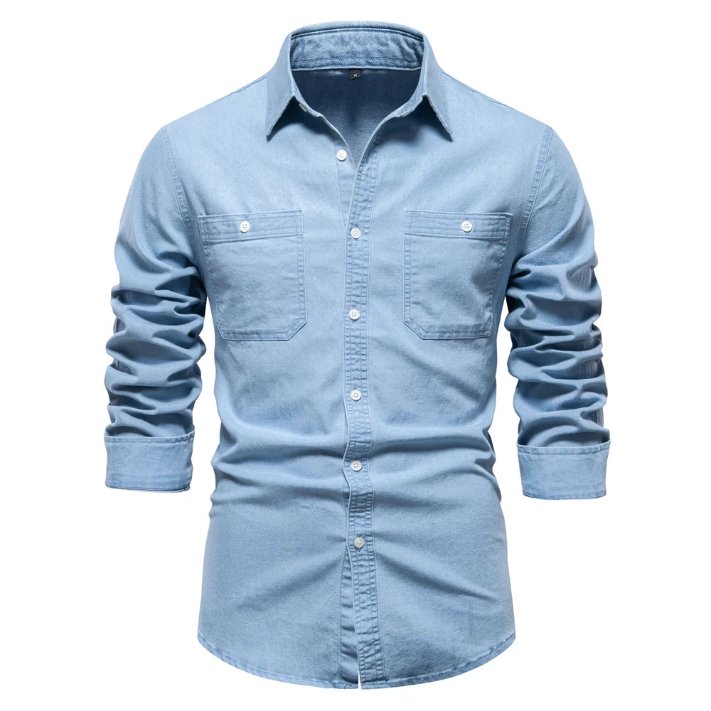 Men's Denim Shirt Cotton