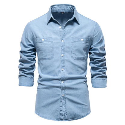 Men's Denim Shirt Cotton