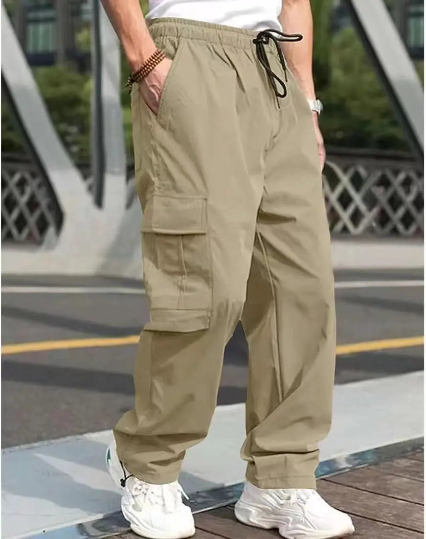 Autumn new multi pocket workwear pants