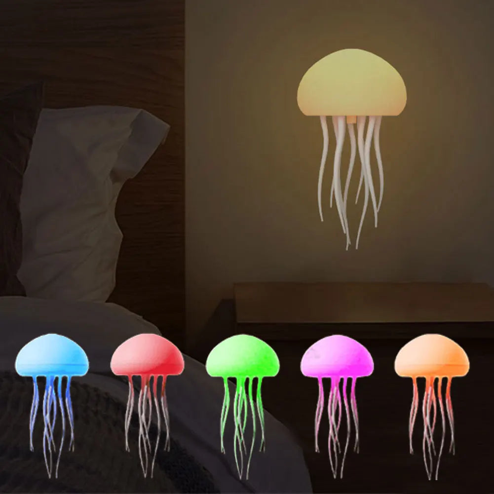 Dynamic Jellyfish Night Light Voice Control RGB Color Changing