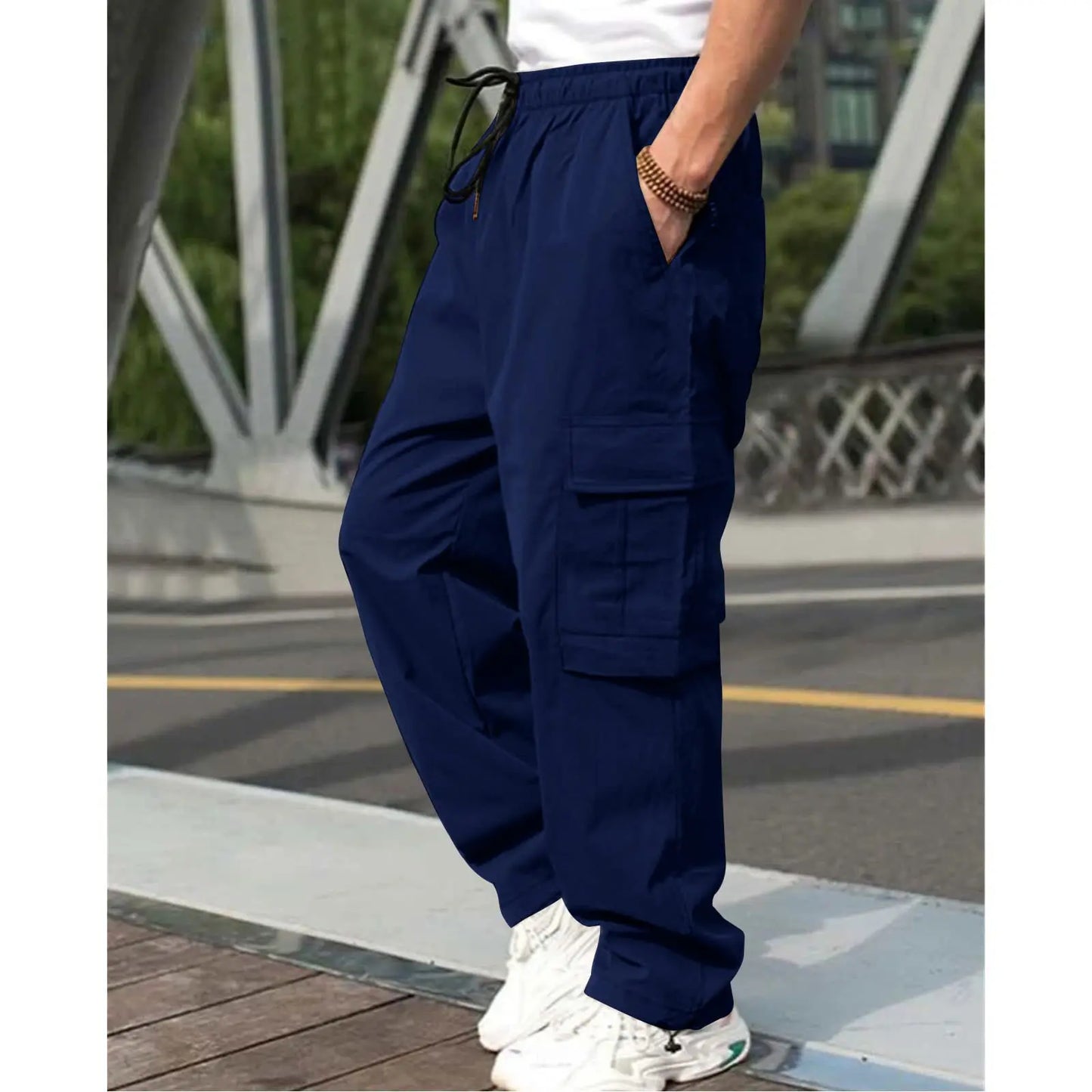 Autumn new multi pocket workwear pants