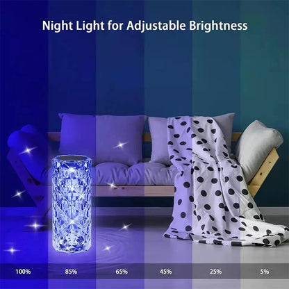 Crystal Touch Table Lamp For Bedroom