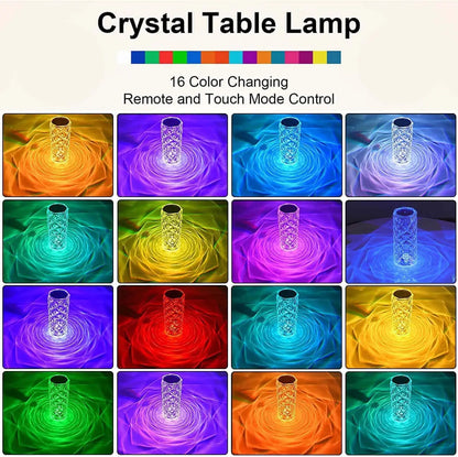 Crystal Touch Table Lamp For Bedroom