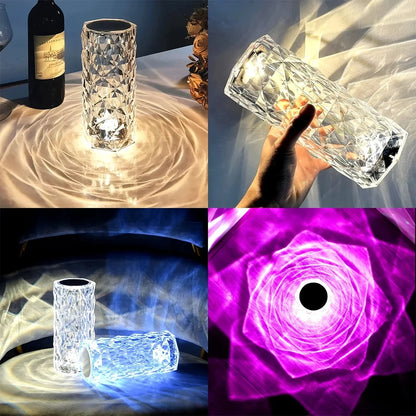 Crystal Touch Table Lamp For Bedroom