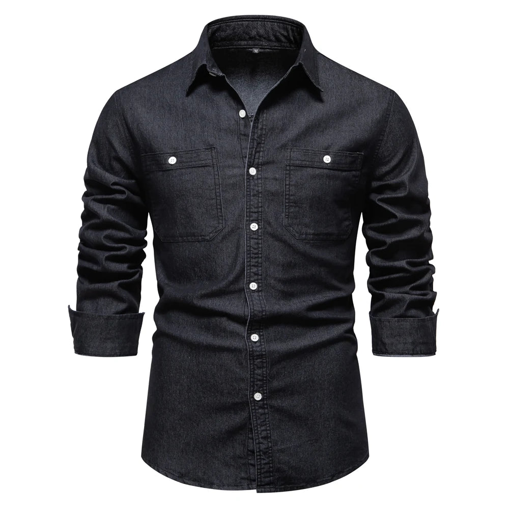 Men's Denim Shirt Cotton